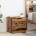 vidaXL Bedkast met lade 2 pcs Oudhout 40 x 39 x 40cm Bewerkt, Verzenden, Nieuw