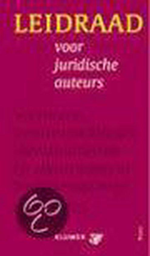 Leidraad voor juridische auteurs 9789013020229, Livres, Science, Envoi