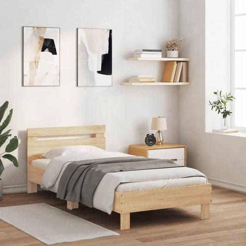 vidaXL Cadre de lit sans matelas avec tête de lit, Maison & Meubles, Chambre à coucher | Lits, Neuf, Envoi