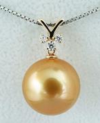Golden South Sea Pearl, 24K Golden Saturation, Round, 15.56