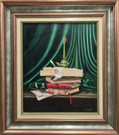 European School (XX) - NO RESERVE - The wise mans corner, Antiek en Kunst, Kunst | Schilderijen | Klassiek