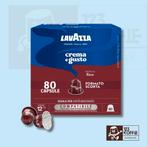 Lavazza Crema e Gusto Ricco aluminium capsules Nespresso 80, Verzenden, Nieuw