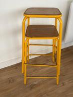 Tabouret (2) - Acier, Bois, Antiek en Kunst