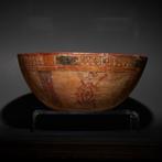 Maya Terracotta versierde kom. 650 - 800 n.Chr. 15 cm D., Verzamelen