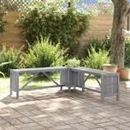 vidaXL Tuinhoekbank met plantenbak 117 cm massief acaciahout, Tuin en Terras, Verzenden, Nieuw