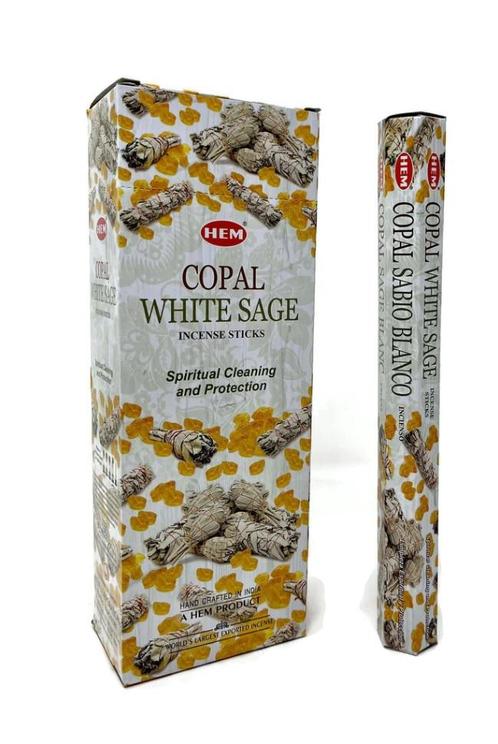 HEM Wierook - Copal White Sage - Slof / Voordeelbox (6 Pa..., Huis en Inrichting, Woonaccessoires | Overige, Nieuw, Ophalen of Verzenden