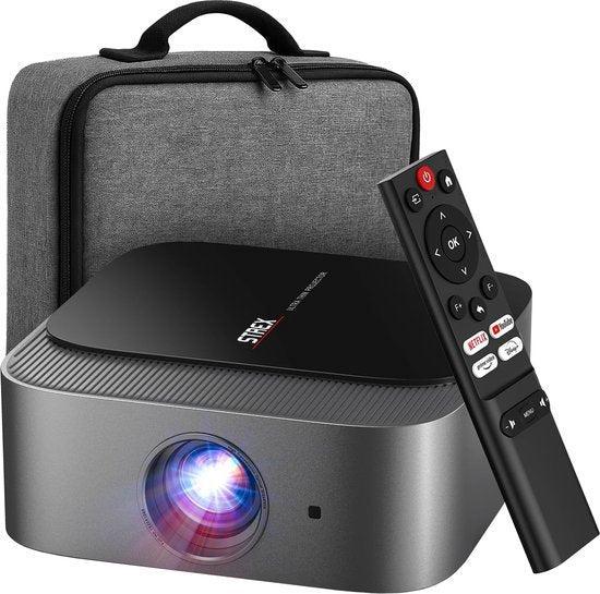 2dekans | Strex Beamer - Smart 1080P Full HD Projector - 4K, Audio, Tv en Foto, Diaprojectoren, Ophalen of Verzenden