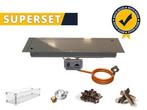 Gofire SUPERSET inbouwbrander rechthoek 75 x 25 cm |, Tuin en Terras, Vuurtafels, Verzenden, Nieuw