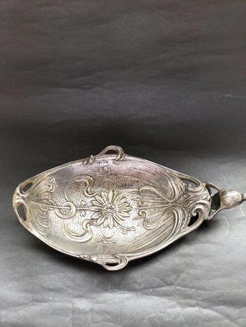 Presenteerblad - Verguld brons - Art nouveau kaarten 1890