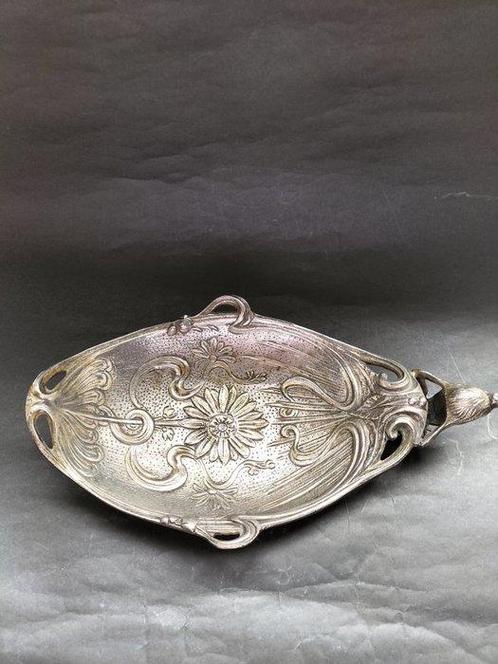 Presenteerblad - Verguld brons - Art nouveau kaarten 1890, Antiek en Kunst, Kunst | Designobjecten