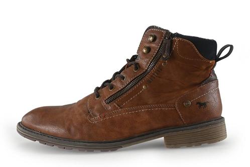 Mustang Veterboots in maat 45 Cognac | 5% extra korting, Kleding | Heren, Schoenen, Overige kleuren, Zo goed als nieuw, Boots