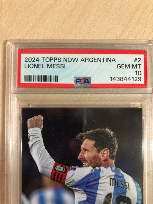 2024 Topps Topps Now Argentina Lionel Messi #2 Serialized, Collections, Autocollants