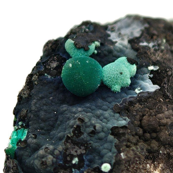 Sfeer van malachiet op goethiet, eiland Elba Kristallen op, Verzamelen, Mineralen en Fossielen