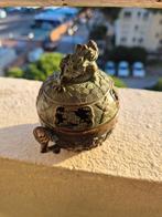 Brûle-parfum chinois en bronze – XXe siècle – Couvercle, Antiquités & Art