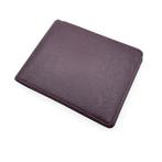 Louis Vuitton - Brown Taiga Leather Card Holder Bifold, Antiquités & Art