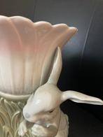 Villa Marchante - Vase - lapin - Porcelaine - Feuille de