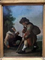 David Teniers II (1610-1690), Cercle de - Two begs in a, Antiek en Kunst