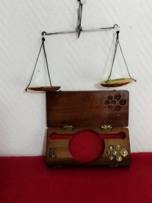 balance carat de poche - Ponterstok - diamantaire - Koper,, Antiek en Kunst, Curiosa en Brocante
