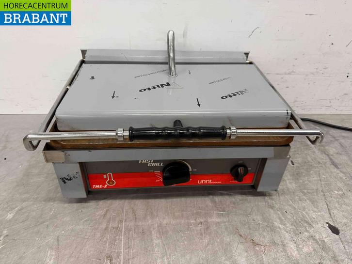 RVS Contactgrill Paninigrill Grill Ribbel 230V Horeca, Zakelijke goederen, Horeca | Keukenapparatuur, Ophalen of Verzenden