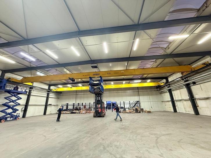 2x Demag enkelligger bovenloopkraan 28.650mm x 3.2t 001642U, Doe-het-zelf en Bouw, Gereedschap | Overige machines, Gebruikt, Ophalen