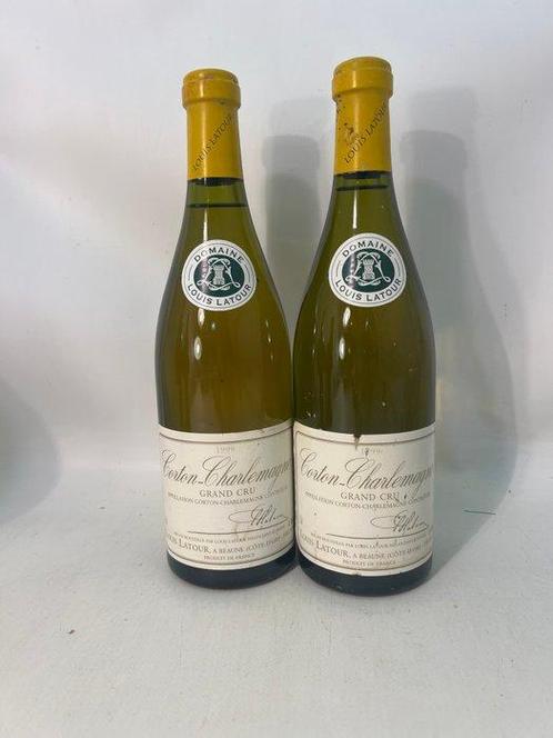 1999 Louis Latour - Corton Charlemagne Grand Cru - 2 Flessen, Verzamelen, Wijnen
