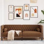vidaXL Driezitsbank Chesterfield-stijl met bolsters, Verzenden, Nieuw