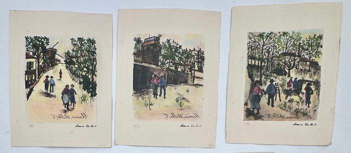 Maurice Utrillo (1883-1955) - Street Scene (x5), Antiek en Kunst, Antiek | Overige Antiek