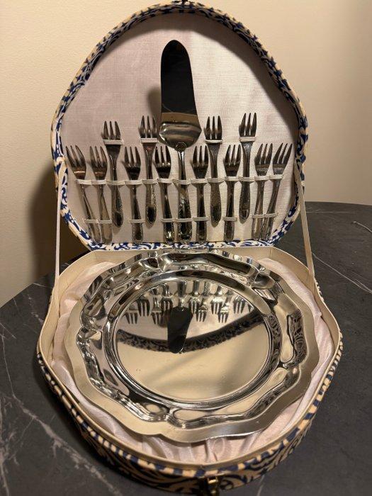 Dessertservies - Metaal, Antiek en Kunst, Curiosa en Brocante