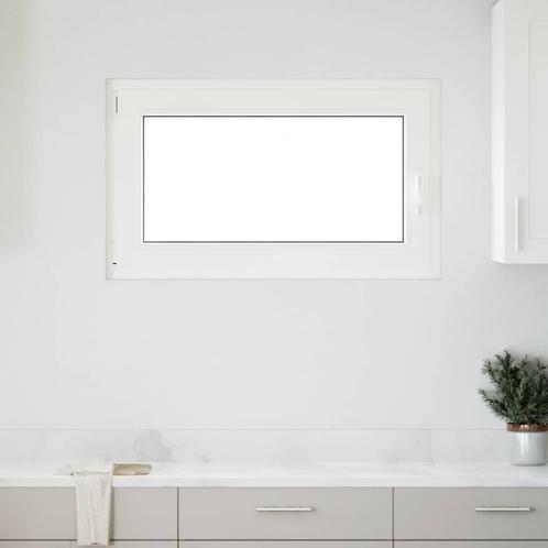 vidaXL Kelderraam RISOR 100x60 cm draai-kiep DIN links wit, Doe-het-zelf en Bouw, Raamkozijnen en Schuifdeuren, Nieuw, Verzenden