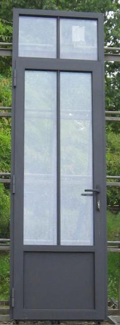 steellook aluminium buitendeur , deur 78 x 222/266 zwart, Doe-het-zelf en Bouw, Deuren en Vliegenramen, Nieuw, Glas, Metaal, Buitendeur