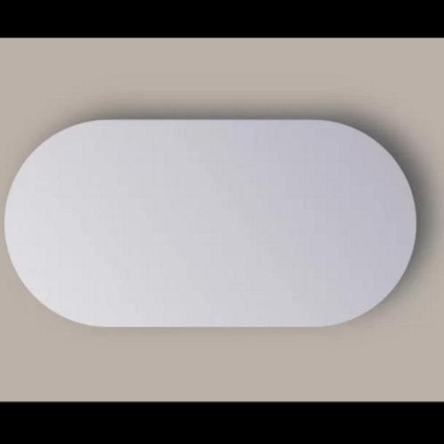 Spiegel Sanicare Q-Mirrors 100x70 cm Ovaal/Rond Met Rondom, Bricolage & Construction, Sanitaire, Enlèvement ou Envoi