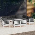 vidaXL 12-delige Loungeset met kussens massief grenenhout, Tuin en Terras, Tuinsets en Loungesets, Verzenden, Nieuw, Loungeset