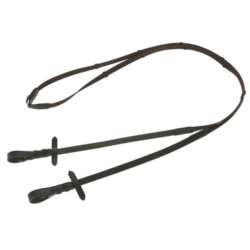 Antislip rubberen teugel 3m - 15mm bruin- zwart - kerbl, Dieren en Toebehoren, Paarden en Pony's | Overige Paardenspullen, Nieuw