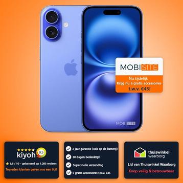 iPhone 16 128 GB / Nu tijdelijk 5 gratis accessoires beschikbaar voor biedingen