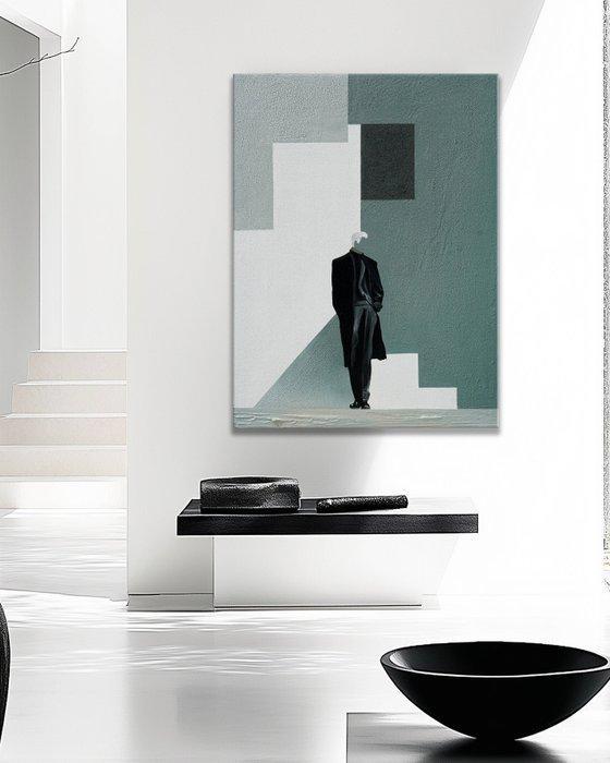 Pippo - Geometry of Alone, Antiek en Kunst, Kunst | Schilderijen | Modern