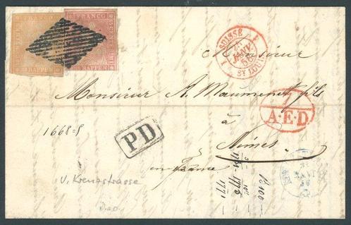 Zwitserland 1855 - Zwitserland Uitreizingsbrief - schöner, Postzegels en Munten, Postzegels | Europa | België