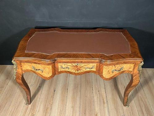 Bureau plat - Bois, Bronze, Antiek en Kunst, Antiek | Overige Antiek