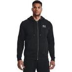 Under Armour Essential Fleece Fz Hood-Blk - Maat MD, Kleding | Heren, Truien en Vesten, Maat 48/50 (M), Zwart, Under Armour, Nieuw