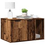 vidaXL Kattenbakkast 80x50x45 cm bewerkt hout oud, Dieren en Toebehoren, Katten-accessoires, Verzenden, Nieuw