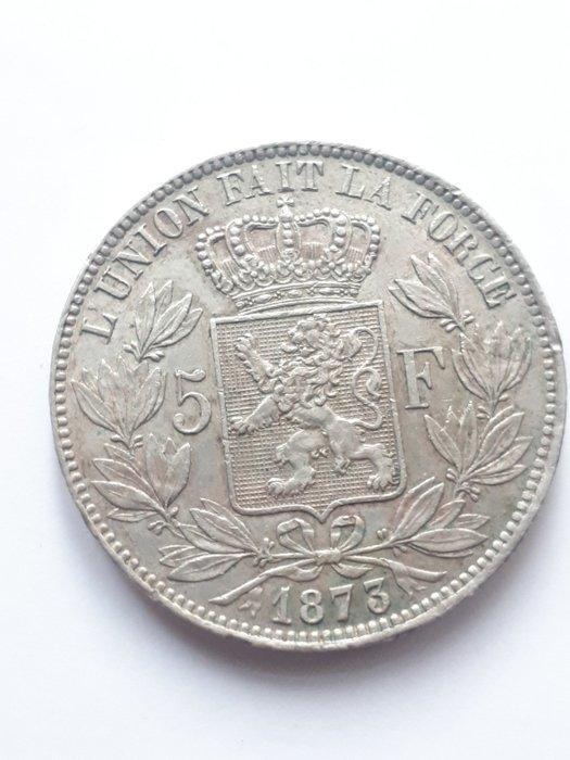 België. Leopold II. 5 Francs 1873 (Zonder minimumprijs), Postzegels en Munten, Munten | Nederland