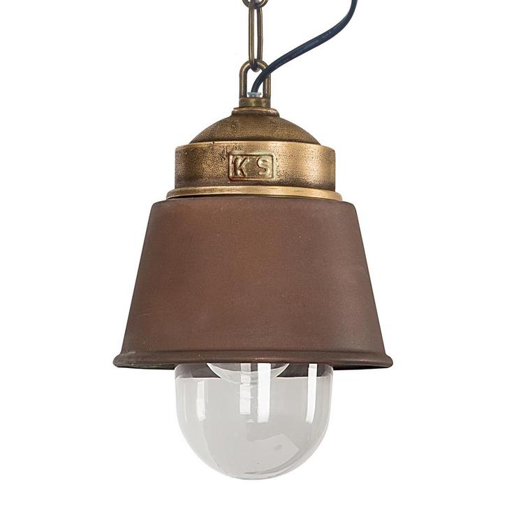 hanglampen Kostas brass brons/koper Binnenverlichting, Huis en Inrichting, Lampen | Hanglampen, 75 cm of meer, Nieuw, Metaal, Overige materialen