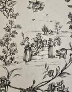 300x280cm! Originele exclusieve Toile de Jouy stof -