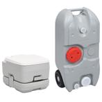 vidaXL Campingtoilet en watertankset draagbaar, Caravans en Kamperen, Kampeeraccessoires, Verzenden, Nieuw