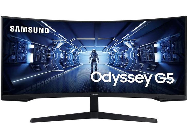 Samsung -  Monitor  34 Uwqhd 165 Hz Curved - Zwart, Computers en Software, Monitoren, VA, Hoofdtelefoonaansluiting, Overige resoluties