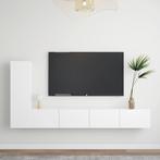 vidaXL Ensemble de meubles TV 3 pcs Blanc Bois, Huis en Inrichting, Verzenden