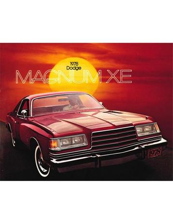 1978 DODGE MAGNUM XE BROCHURE ENGELS, Nieuw