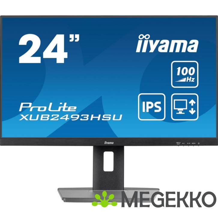 Iiyama ProLite XUB2493HSU-B7 24  Full HD 100Hz IPS Monitor, Computers en Software, Overige Computers en Software, Nieuw, Verzenden