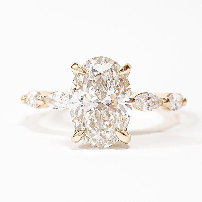 Sans prix de réserve - Bague - 14 carats Or jaune - 2.18ct., Bijoux, Sacs & Beauté, Bagues