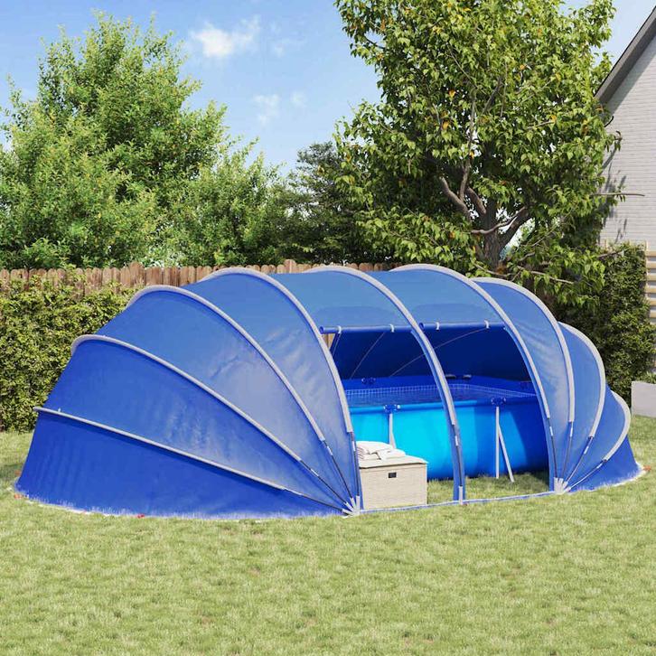 vidaXL Pool Tent Dome Blauw 640 x 432 x 205 cm, Tuin en Terras, Zwembaden, Nieuw, Verzenden