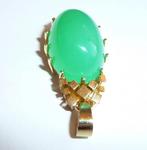 Pendentif - 18 carats Or jaune - 17.50ct. tw. Calcédoine -, Handtassen en Accessoires